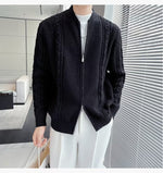 Abdou | Design Sense Niche Zipper Knitted Cardigan For Men