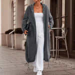 Evelyn | Casual Pure Color Thickened Long Coat For Women