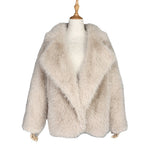 Faye | Luxe Medium-Length Fox Fur Collar Coat