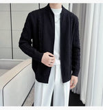 Abdou | Design Sense Niche Zipper Knitted Cardigan For Men