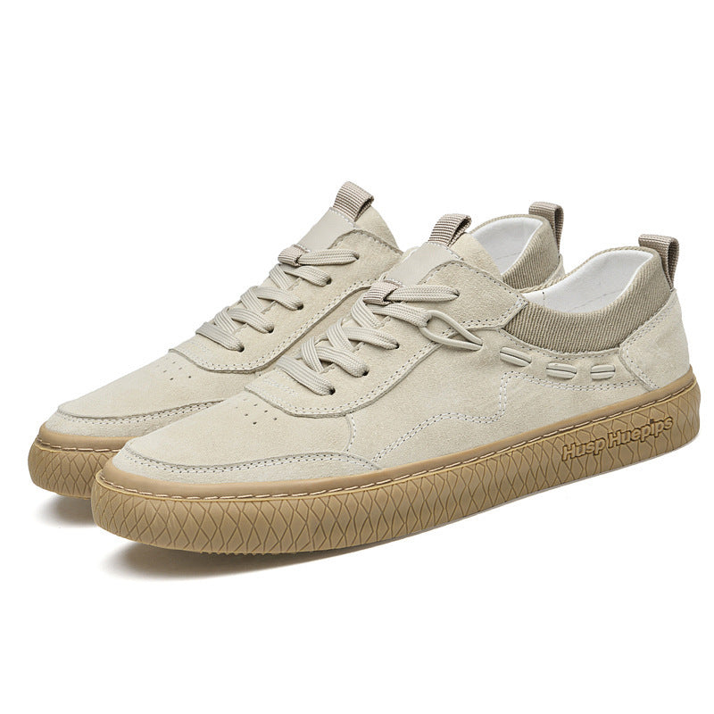 Angelo | Men Low Top Nubuck Leather Sneakers