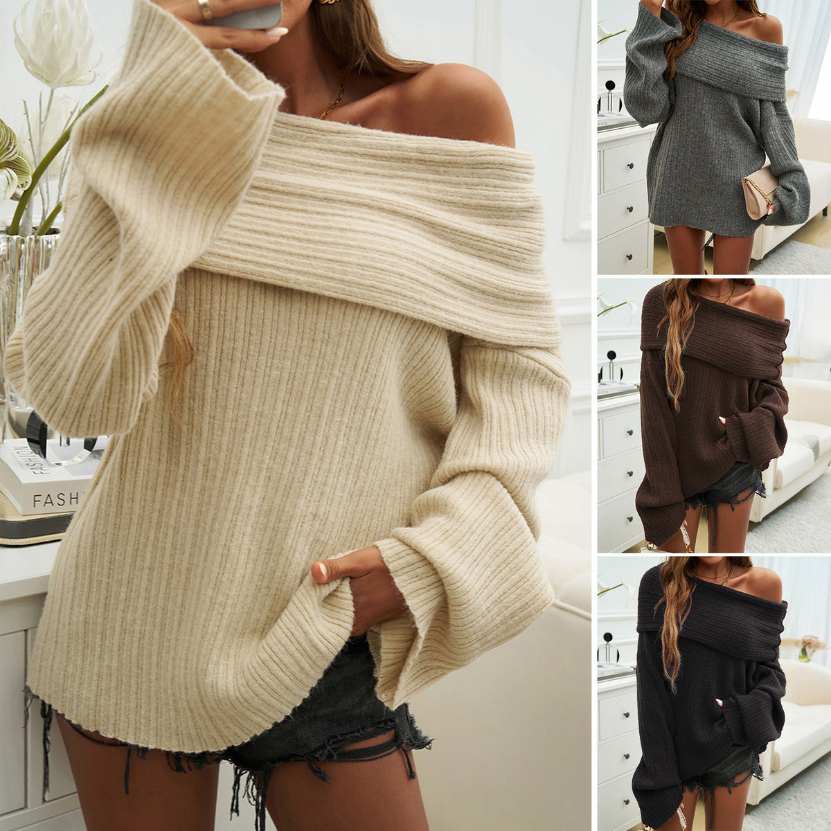 Leah | Autumn And Winter Loose Temperament Pullover Long Sleeve Sweater