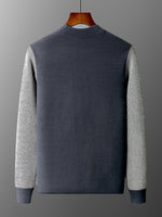 Brody | Men's Contrast Color Sleeves Outer Sweater Bottoming Sweater