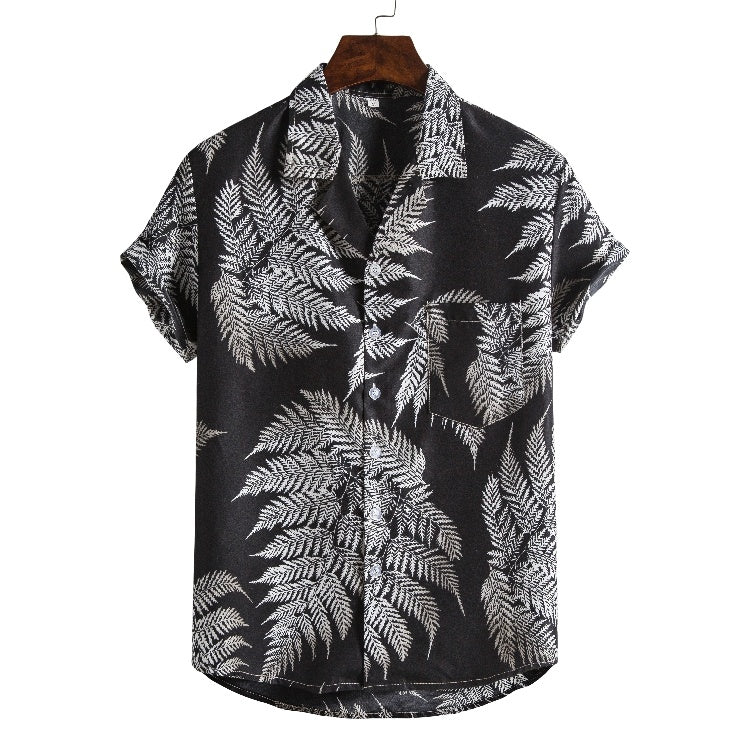 Archer | Men Short sleeved beach shirts men New printed T shirt