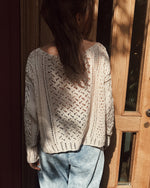 Scarlett | Casual Solid Color Round Neck Loose Openwork Knitted Sweater