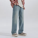 Lucas | American All-match Jeans With Whiskers Men