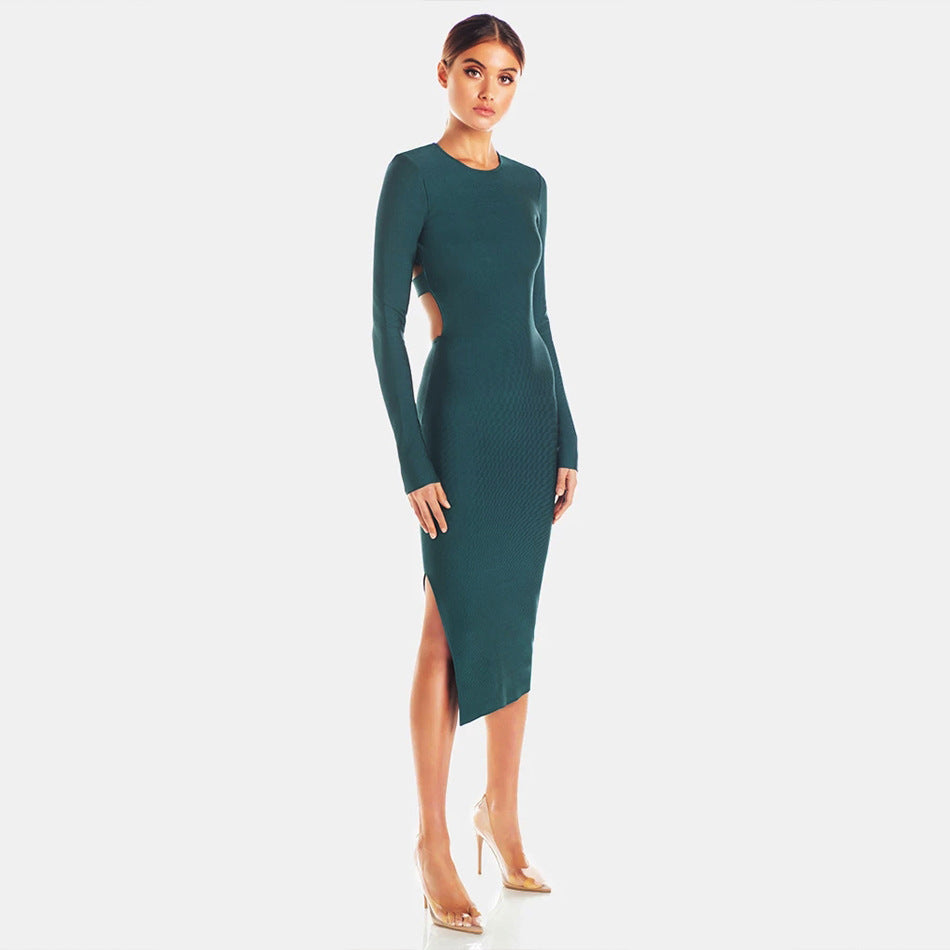 Solène | Sexy hollow long cocktail evening dress