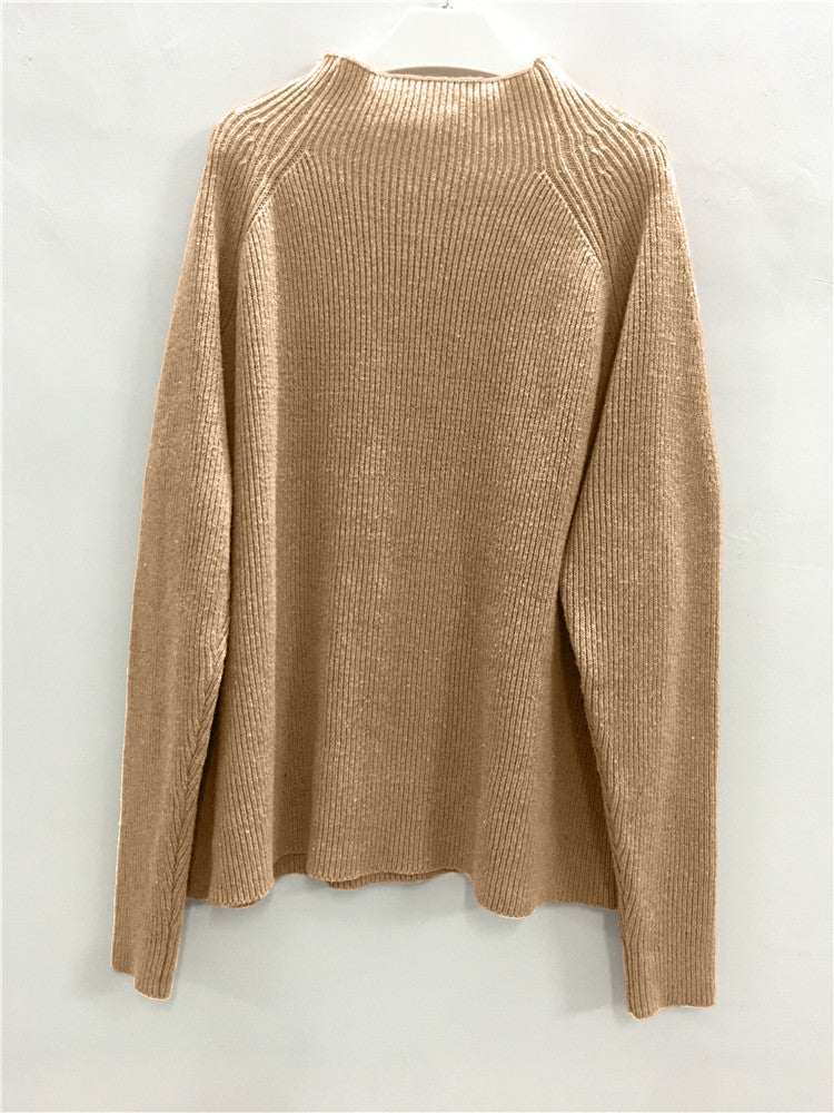 Estelle | Ladies Turtleneck Lamb Sleeve Sweater