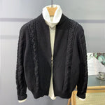 Louis | Double Zipper Design Cardigan Sweater Simple All-match