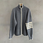 Aiden | Lightly Mature Turtleneck Cardigan Trendy Stand Collar Sweater