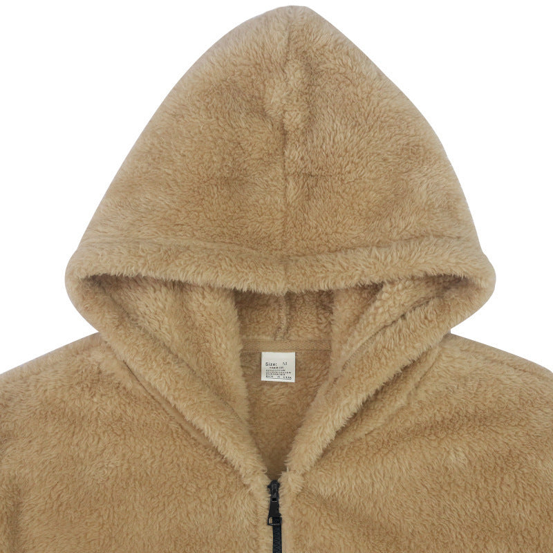 Noah | Men's Hooded Jackets Autumn Winter Double-sided Fleece Warm Zipper Coat