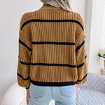 Justine | Knitted sweater half turtleneck sweater