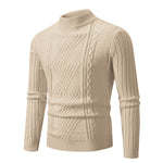 Simon | Men's Solid Color Stand Collar Sweater Sweater