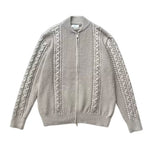 Abdou | Design Sense Niche Zipper Knitted Cardigan For Men