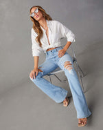 Eva | Fashion Temperament Wide-leg Jeans Women