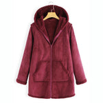 Bella | Winter Pocket Warm Plush Hooded Coat