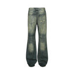 Adrien | Washed White Texture Jeans For Men