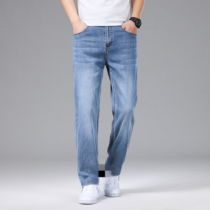 Éliott | Men's Thin Loose Straight Ice Silk Jeans