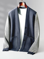 Brody | Men's Contrast Color Sleeves Outer Sweater Bottoming Sweater