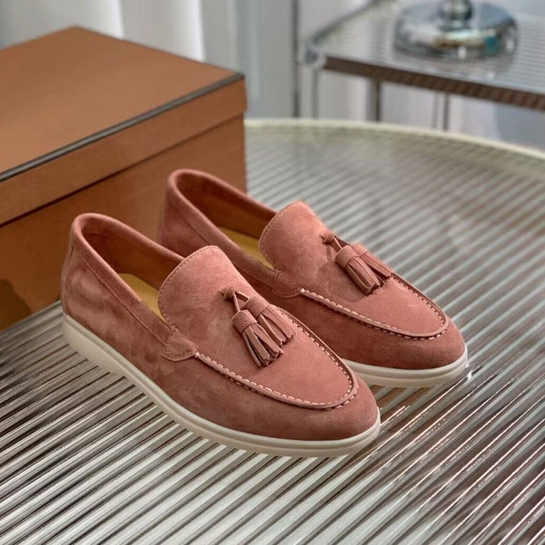 Alexa | Fashion Suede Tassel Slip-on Loafers