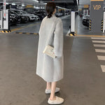 Naomi | Winter Fashion Mid-length Thick Lamb Fur Coat