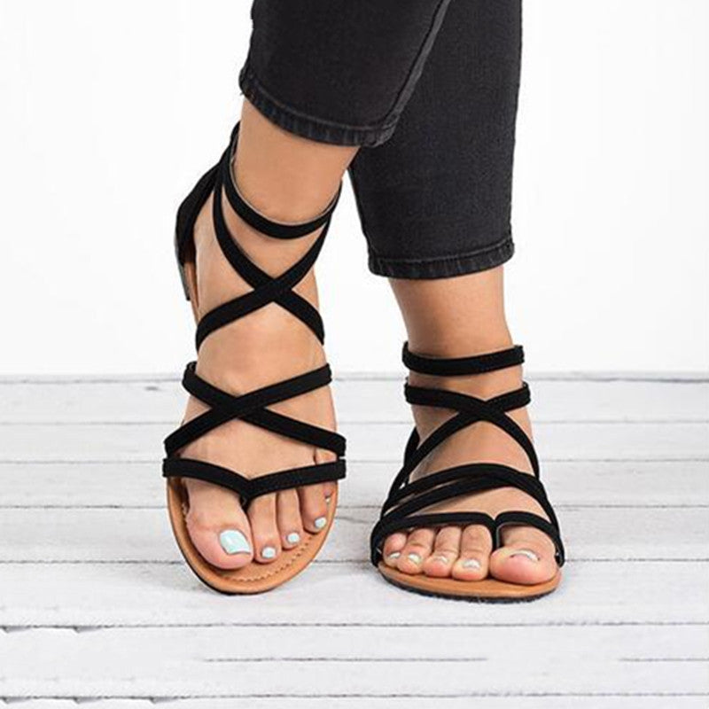 Céleste | Women's Fashion Simple Cross Strapped Sandals