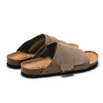 Leo | Couple Beach Wear Leather Surface Cork Sandals