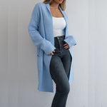 Maëlle | Lazy Sweater Loose Lapels Long Coat For Women