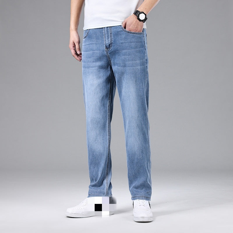 Éliott | Men's Thin Loose Straight Ice Silk Jeans