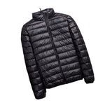 Kylian | Men's Stand Collar Hooded Short Ultra-thin Down Jacket