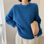 Alix | Women's Autumn And Winter New Klein Blue Sweater