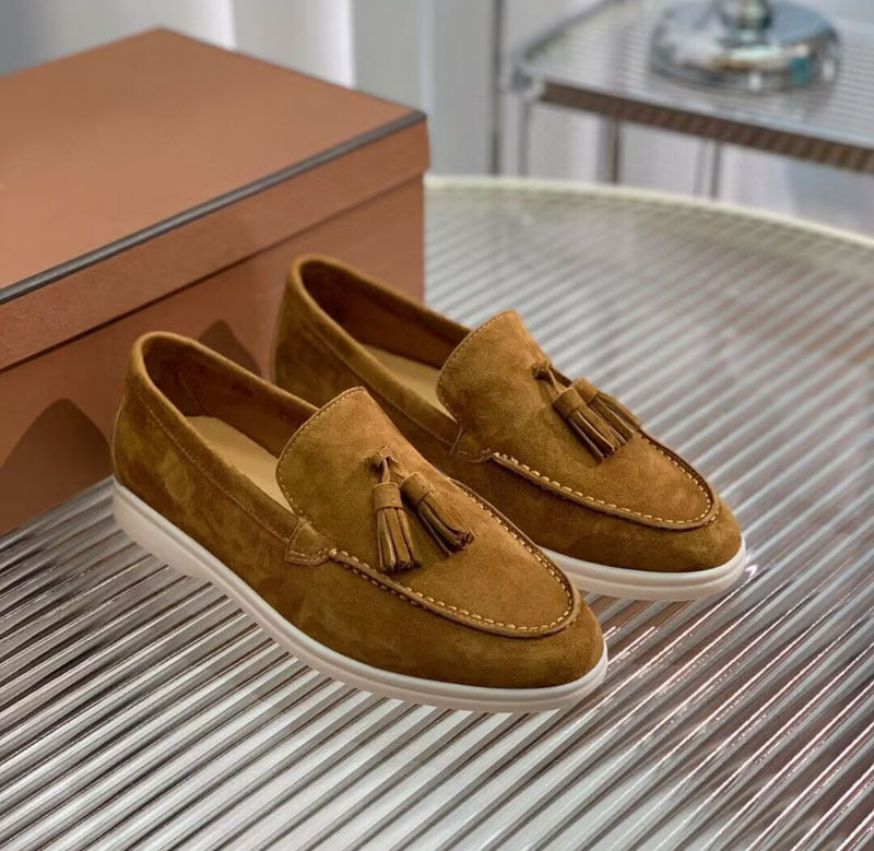 Alexa | Fashion Suede Tassel Slip-on Loafers