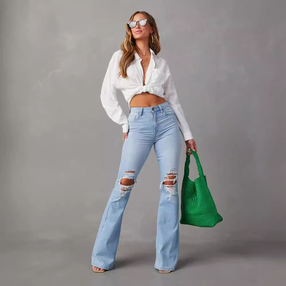 Eva | Fashion Temperament Wide-leg Jeans Women