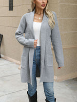 Maëlle | Lazy Sweater Loose Lapels Long Coat For Women