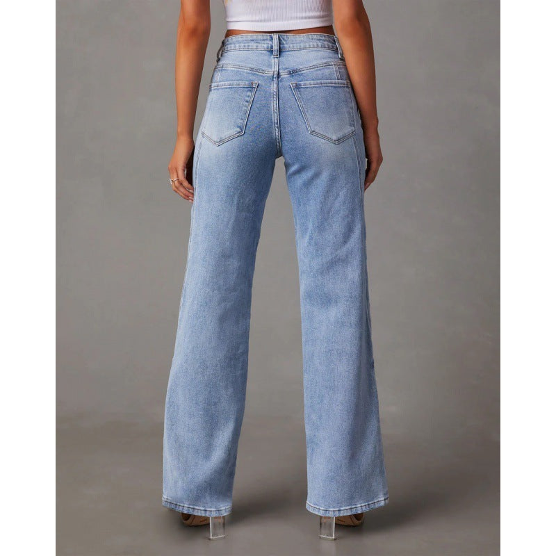 Alice | Casual Patchwork Women's Wide Leg Jeans