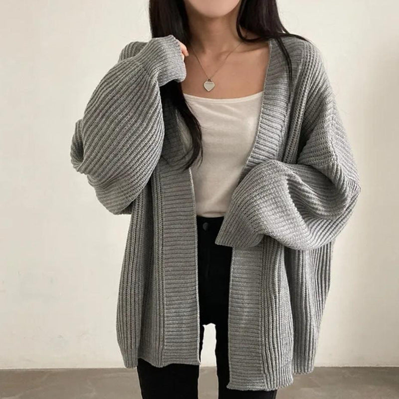 Romane | Loose Mid-length Sweater Coat Women's Knitted Cardigan