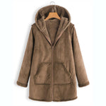 Bella | Winter Pocket Warm Plush Hooded Coat