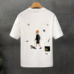 Jacob | Cartoon Printed Short-sleeved T-shirt Men's Clothes Men's Loose T-shirt