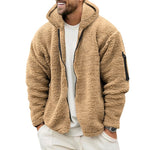 Noah | Men's Hooded Jackets Autumn Winter Double-sided Fleece Warm Zipper Coat