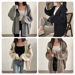 Romane | Loose Mid-length Sweater Coat Women's Knitted Cardigan