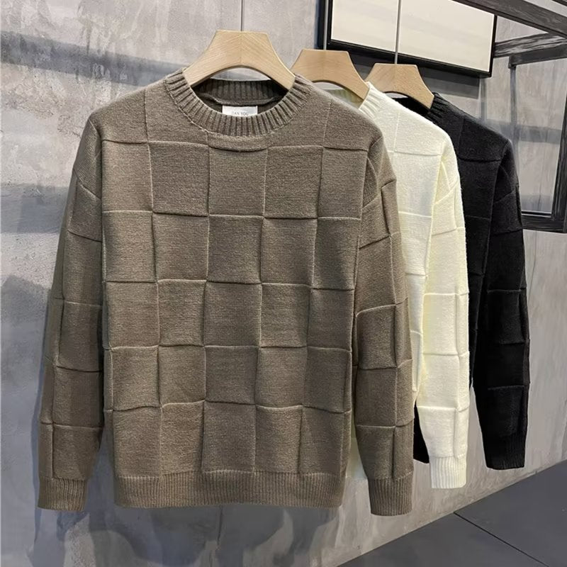 Camden | Men's Round Neck Long Sleeve Bottoming Shirt Sweater