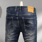 Timéo | Men's Retro Elastic Slim Fit Small Straight Leg Jeans