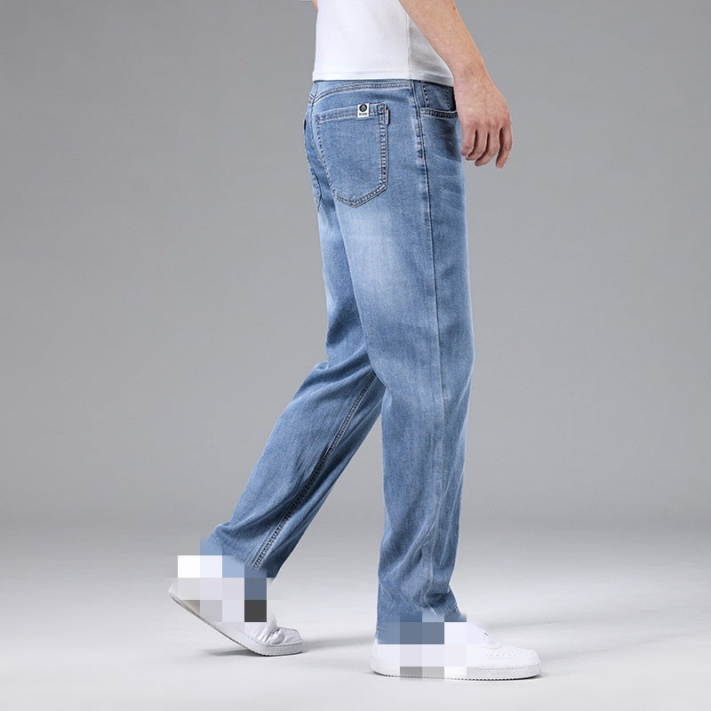 Éliott | Men's Thin Loose Straight Ice Silk Jeans