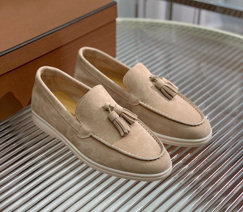 Alexa | Fashion Suede Tassel Slip-on Loafers