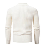 Simon | Men's Solid Color Stand Collar Sweater Sweater