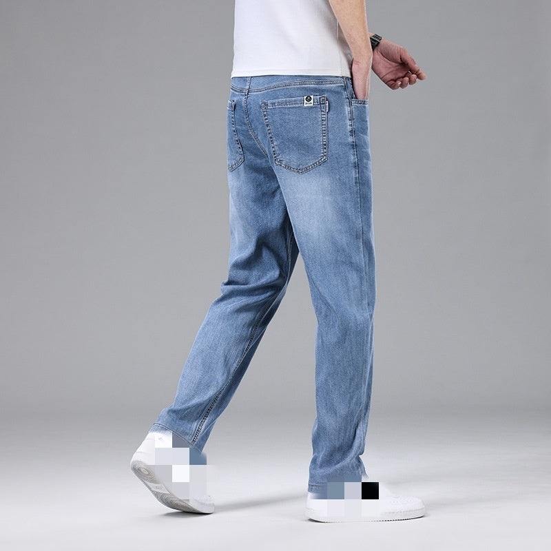 Éliott | Men's Thin Loose Straight Ice Silk Jeans