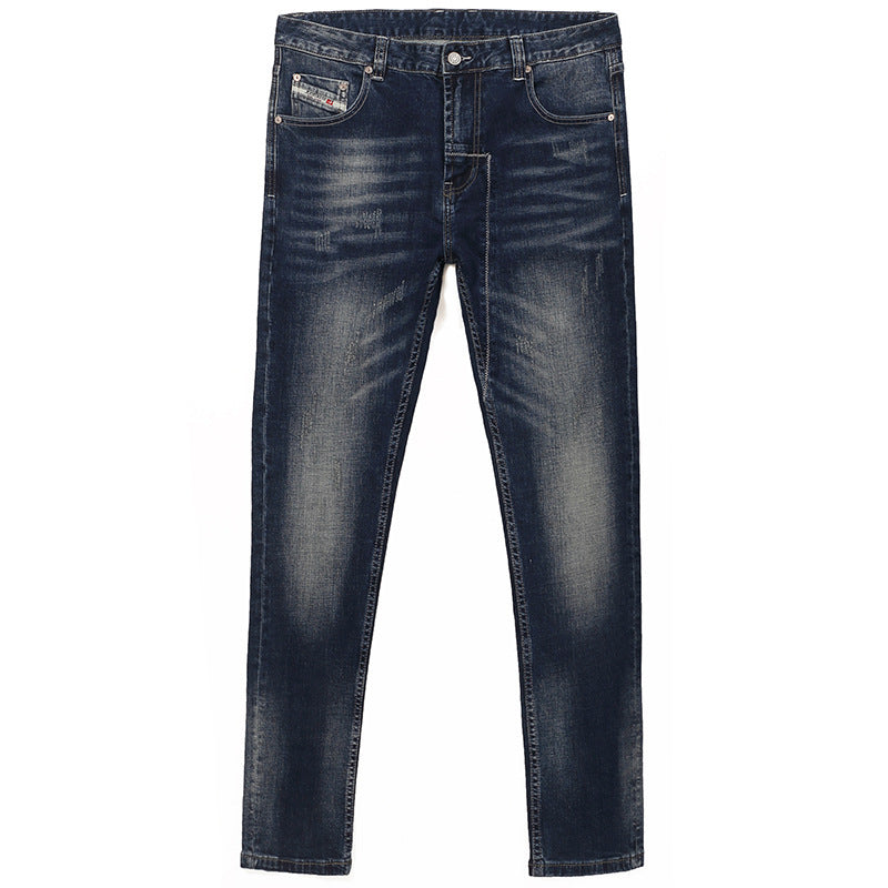 Timéo | Men's Retro Elastic Slim Fit Small Straight Leg Jeans