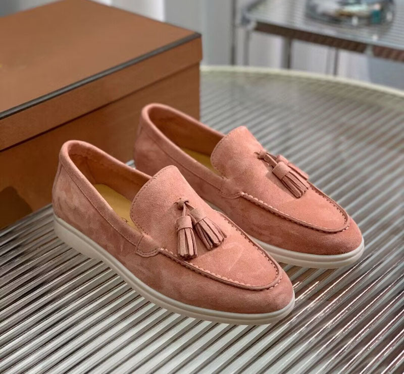 Alexa | Fashion Suede Tassel Slip-on Loafers