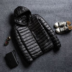 Kylian | Men's Stand Collar Hooded Short Ultra-thin Down Jacket