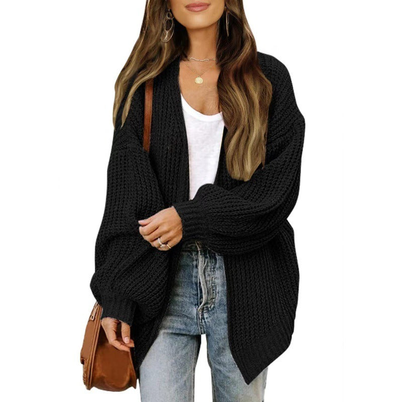 Mackenzie | Loose Retro Sweater Coat Women's Mid-length Knitted Cardigan